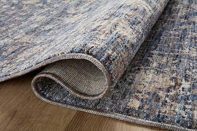 Loloi Sorrento Collection 2'-7" x 8'-0" Runner Rug in Midnight/Natural - Vintage Inspired Patterned Area Rug, Unique Area Rug for Living Room, Bedroom, Dining Area
