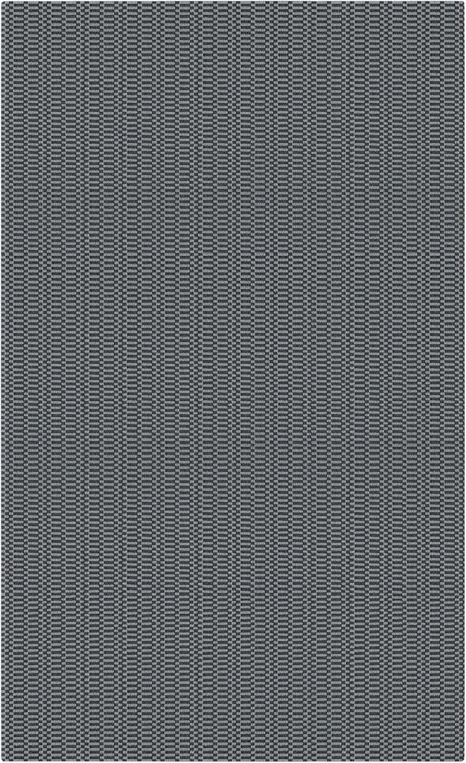 KOZYFLY Washable Entryway Rug 3x5 Ft Area Rugs Cotton Rubber Backed Throw Rugs Indoor Door Mat Kitchen Rugs Braided Floor Carpet for Front Entrance Kitchen Living Room, Grey/Charcoal Grey
