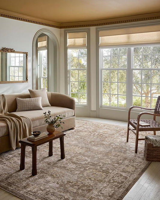 Loloi Magnolia Home by Joanna Gaines Pace Collection PAC-01 Bark/Natural 2'-7" x 7'-6" Runner Rug