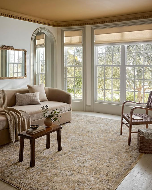 Loloi Magnolia Home by Joanna Gaines Pace Collection PAC-07 Sunset/Stone 5'-3" x 7'-6" Area Rug