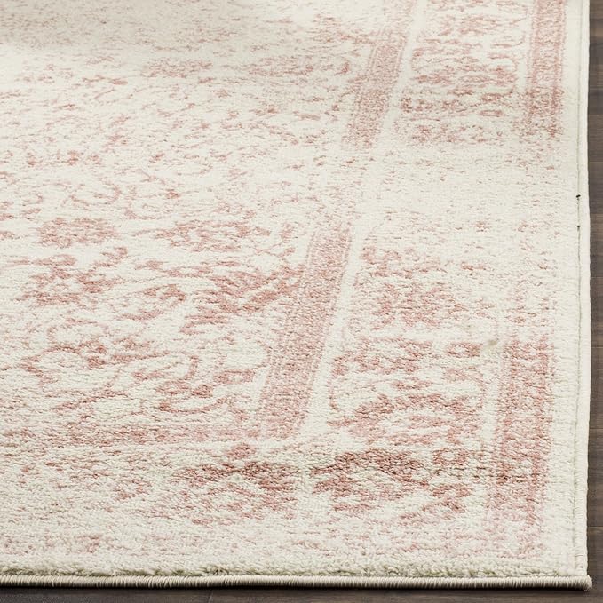 SAFAVIEH Adirondack Collection Runner Rug - 2'6" x 8', Ivory & Rose, Oriental Distressed Design, Non-Shedding & Easy Care, Ideal for High Traffic Areas in Living Room, Bedroom (ADR109H)