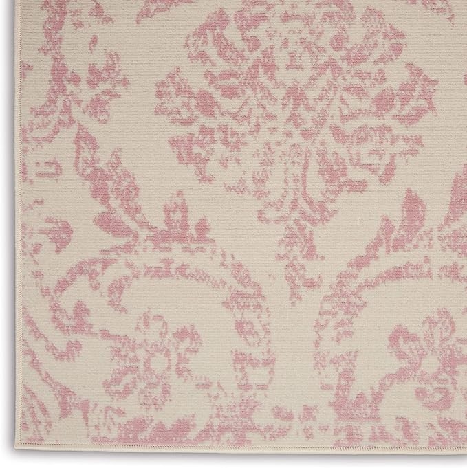 Nourison Jubilant JUB09, 6' x 9', Ivory Pink