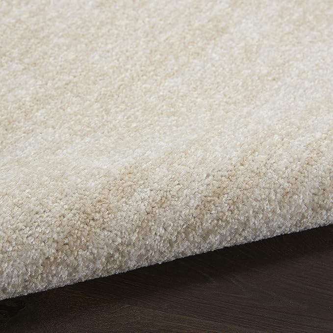 Nourison Essentials Indoor/Outdoor Ivory Beige 6' x 9' Oval Area Rug, Easy Cleaning, Non Shedding, Bed Room, Living Room, Dining Room, Backyard, Deck, Patio (6x9 Oval)