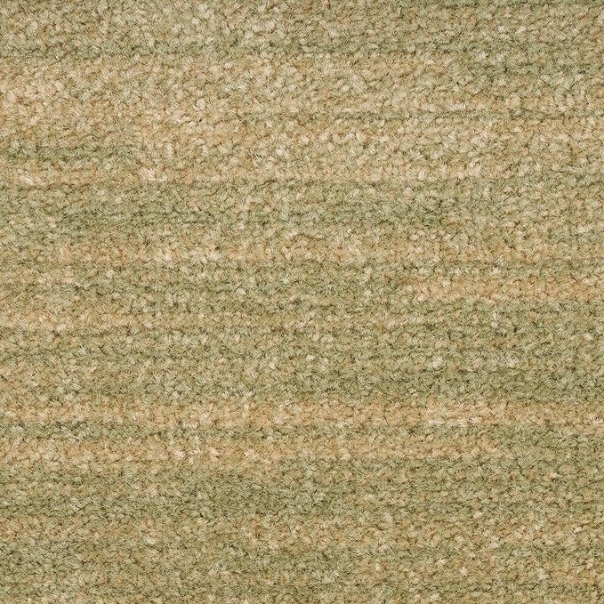 Nourison Essentials Indoor/Outdoor Green Gold 2'2" x 7'6 Area Rug, Easy Cleaning, Non Shedding, Bed Room, Living Room, Dining Room, Backyard, Deck, Patio (2x8)