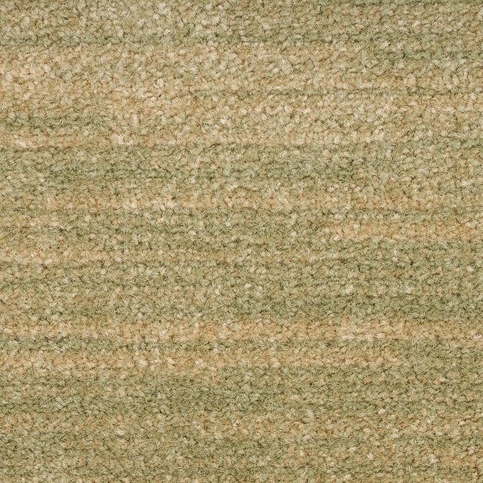 Nourison Essentials Indoor/Outdoor Green Gold 5' x Square Area Rug, Easy Cleaning, Non Shedding, Bed Room, Living Room, Dining Room, Backyard, Deck, Patio (5 Square)