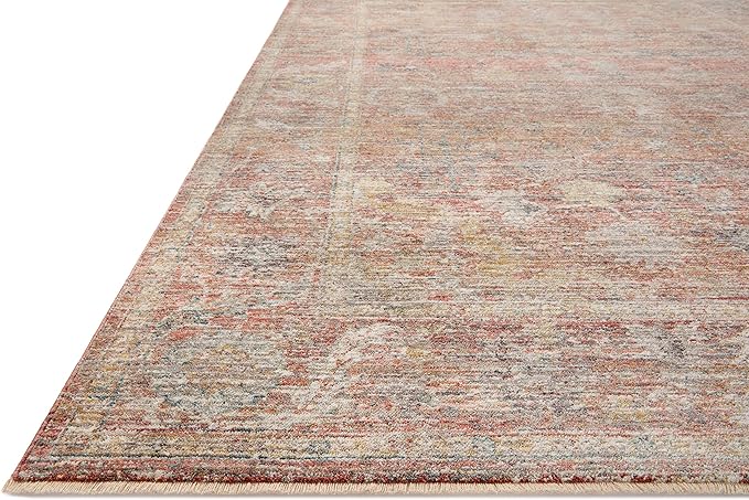 Loloi Magnolia Home by Joanna Gaines Millie Collection MIE-04 Sunset/Multi 2'-7" x 12'-0", .25" Pile Height, Runner Rug