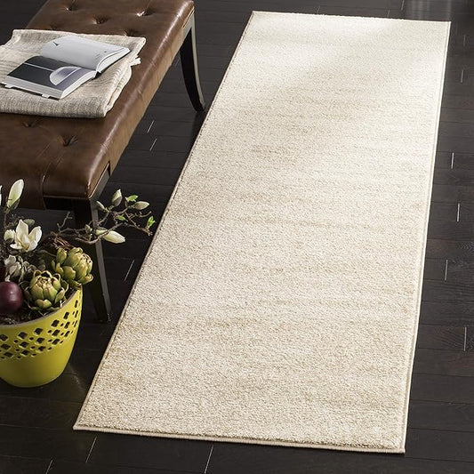 SAFAVIEH Adirondack Collection Runner Rug - 2'6" x 8', Champagne & Cream, Modern Ombre Design, Non-Shedding & Easy Care, Ideal for High Traffic Areas in Living Room, Bedroom (ADR113W)