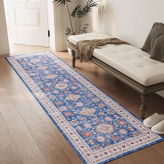 Non Slip Runner Rug, Kitchen Mat, 2x6 Washable Rugs, Runners For Hallways, Area Rug For Bedroom, Low Pile Soft Rugs, Kitchen Floor Mats, Slip Resistance, Durable Rug For Hallways, Bedroom, Kitchen