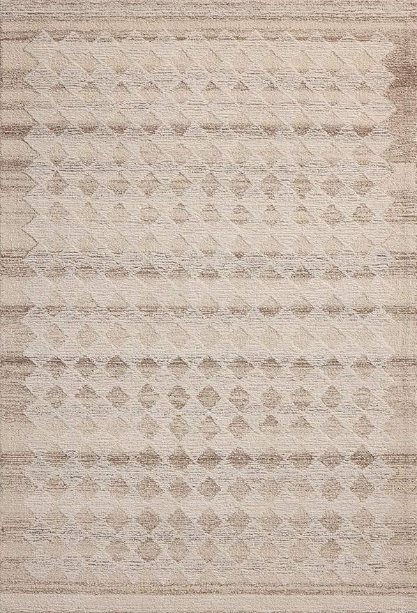 Loloi Magnolia Home by Joanna Gaines Rae Collection RAE-04 Natural/Ivory 2'-6" x 7'-6" Runner Rug