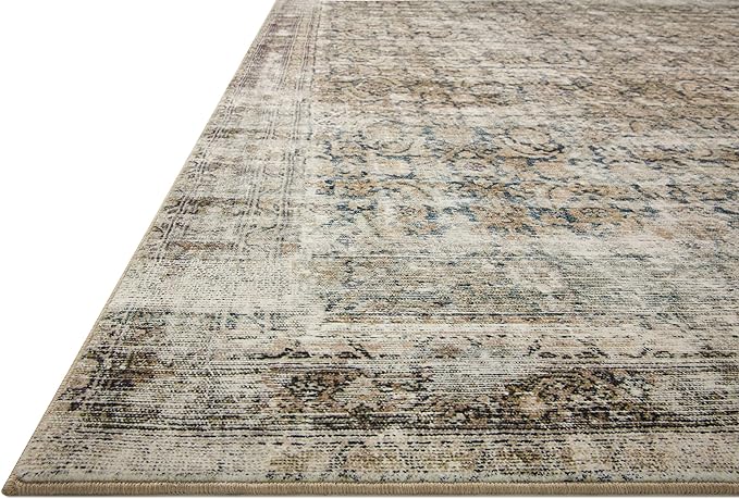 Loloi Amber Lewis Morgan 2'-3" x 7'-6" Runner Runner Rug in Navy/Sand - Large Area Rug, Neutral Area Rug for Room Décor, Vintage Rug Inspired, Soft Area Rug for Living Room, Bedroom, Dining Area