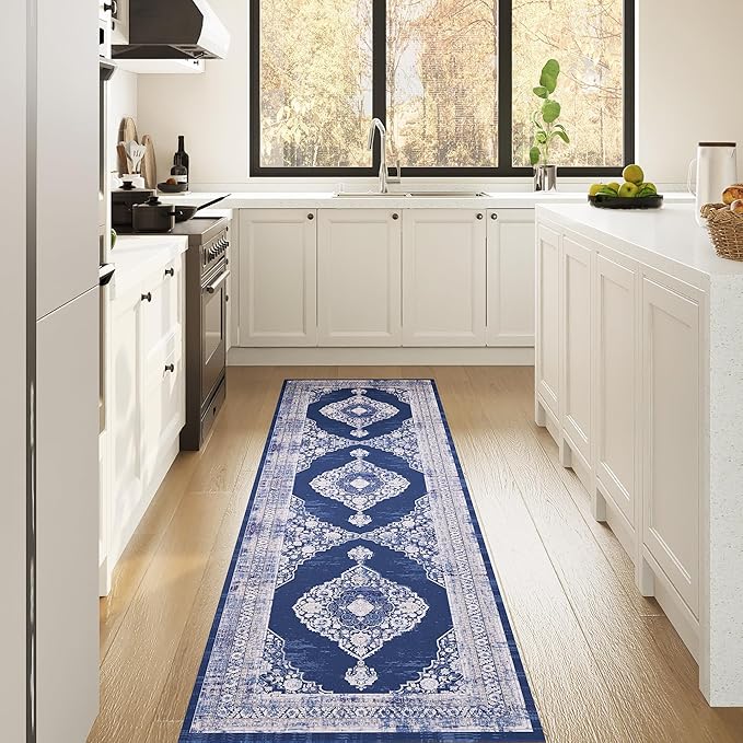 Non Slip Runner Rug, Kitchen Mat, 2x6 Washable Rugs, Runners For Hallways, Area Rug For Bedroom, Low Pile Soft Rugs, Kitchen Floor Mats, Slip Resistance, Durable Rug For Hallways, Bedroom, Kitchen
