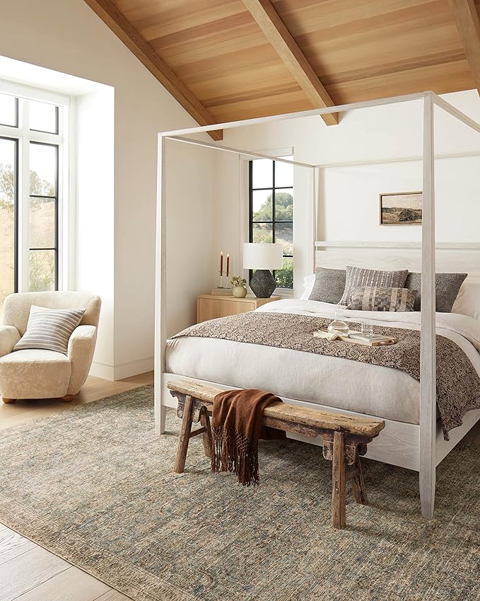 Loloi Amber Lewis Morgan Collection MOG-04 Sea/Sage 2'-3" x 11'-6", .38" Runner Rug feat. CloudPile™
