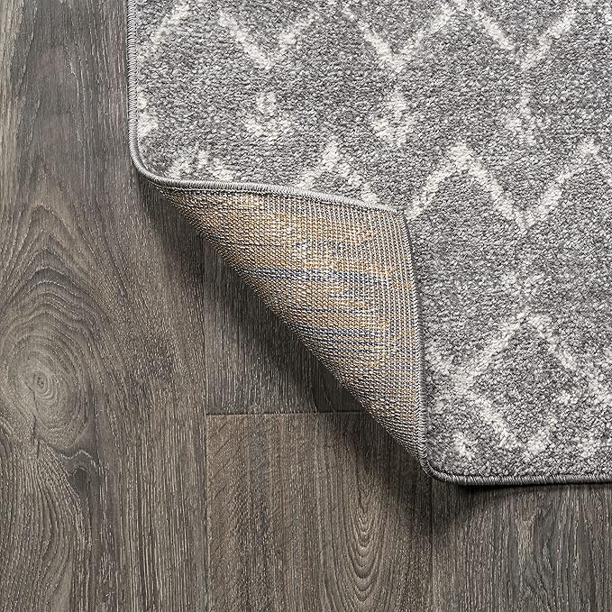 JONATHAN Y MOH101C-220 Moroccan Hype Boho Vintage Diamond Gray/Ivory 2 ft. x 20 ft. Runner Rug, Pet Friendly, Non Shedding, Stain Resistant, Easy-Cleaning for Home, Bedroom, Living Room, Kitchen