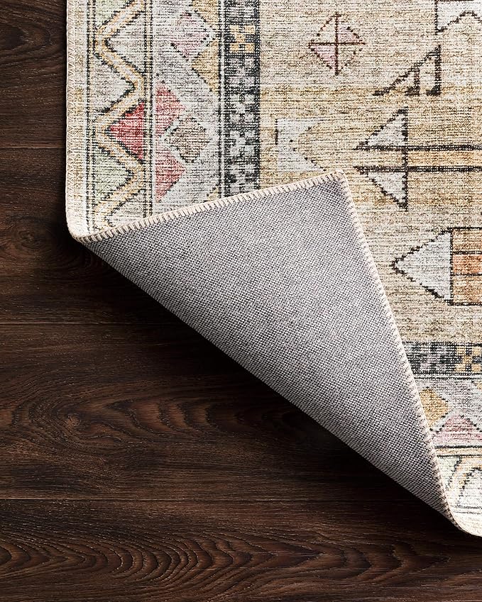 Loloi II Skye Collection SKY-04 Gold/Blush 2'-6" x 12'-0" Runner Rug