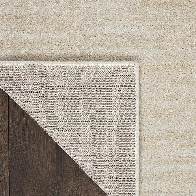 Nourison Essentials Indoor/Outdoor Ivory Beige 2'2" x 14 Area Rug, Easy Cleaning, Non Shedding, Bed Room, Living Room, Dining Room, Backyard, Deck, Patio (2x14)