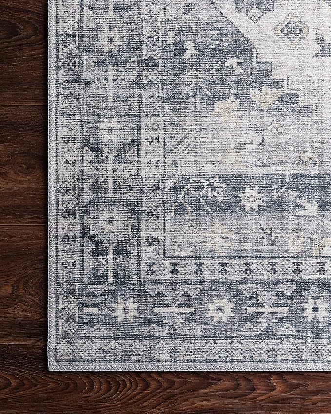 Loloi II Skye Collection SKY-02 Silver/Grey 2'-6" x 12'-0" Runner Rug