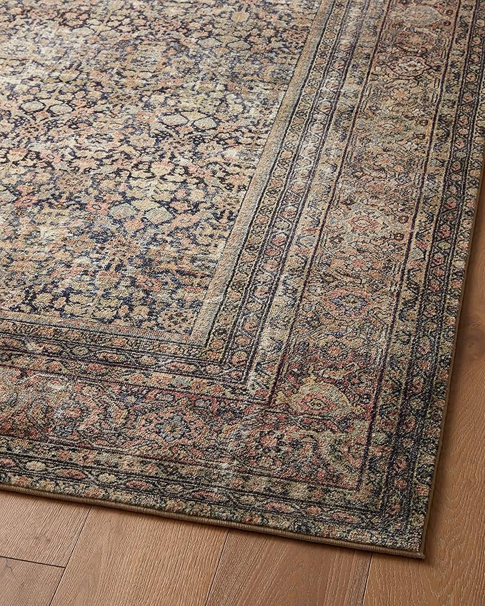 Loloi Amber Lewis Morgan Collection MOG-03 Denim/Multi 2'-3" x 11'-6", .38" Runner Rug feat. CloudPile™