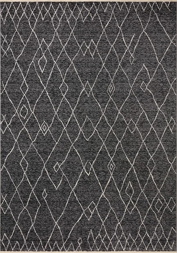 Loloi II Vance Collection VAN-11 Charcoal/Ivory 2'-3" x 3'-10" Accent Rug
