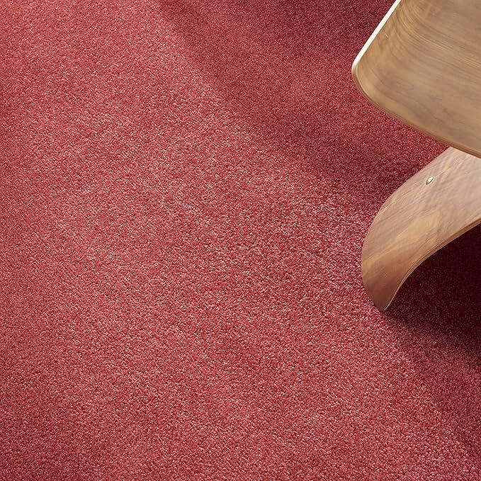 Nourison Essentials Indoor/Outdoor Brick Red 9' x Square Area Rug, Easy Cleaning, Non Shedding, Bed Room, Living Room, Dining Room, Backyard, Deck, Patio (9 Square)