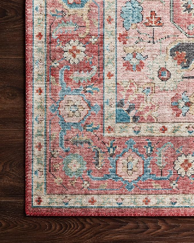 Loloi II Skye Collection SKY-05 Brick/Ocean 2'-6" x 7'-6" Runner Rug