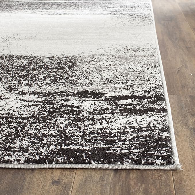SAFAVIEH Adirondack Collection Runner Rug - 2'6" x 6', Silver & Multi, Modern Abstract Design, Non-Shedding & Easy Care, Ideal for High Traffic Areas in Living Room, Bedroom (ADR112G)
