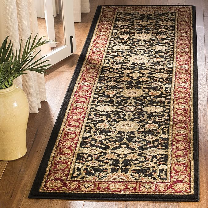SAFAVIEH Lyndhurst Collection Accent Rug - 2'3" x 4', Black & Red, Traditional Oriental Design, Non-Shedding & Easy Care, Ideal for High Traffic Areas in Entryway, Living Room, Bedroom (LNH212G)