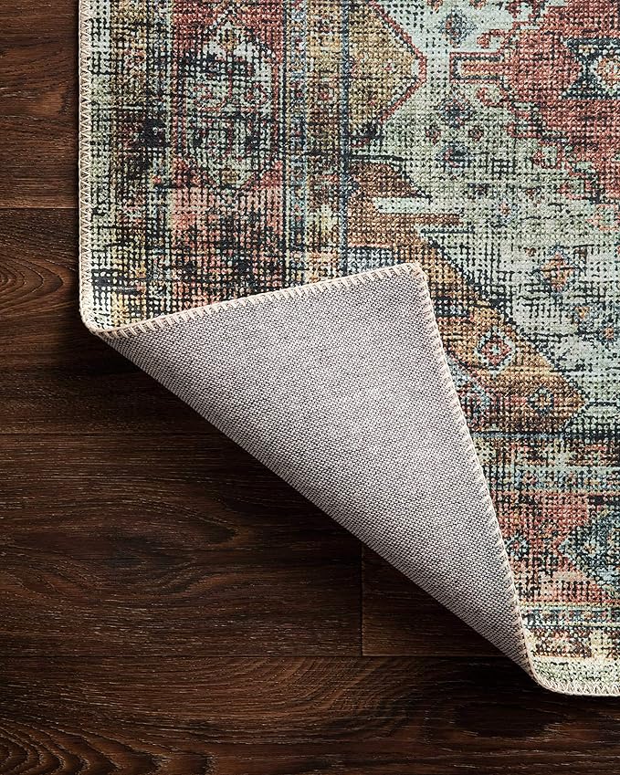 Loloi II Skye Collection SKY-06 Apricot/Mist 2'-6" x 7'-6" Runner Rug