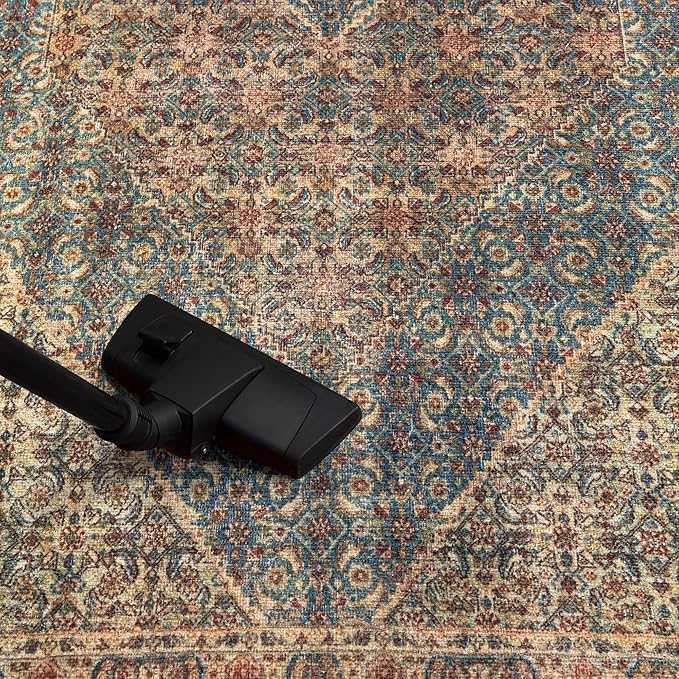 Keen Home Design 3x5 Rug - Machine Washable Entry Rug with Non-Slip Backing, Ideal for Enteryway, Kitchen, Bathroom, Laundry Room - Vintage, Easy Clean, Durable, Low Pile Rug - (3' x 5')