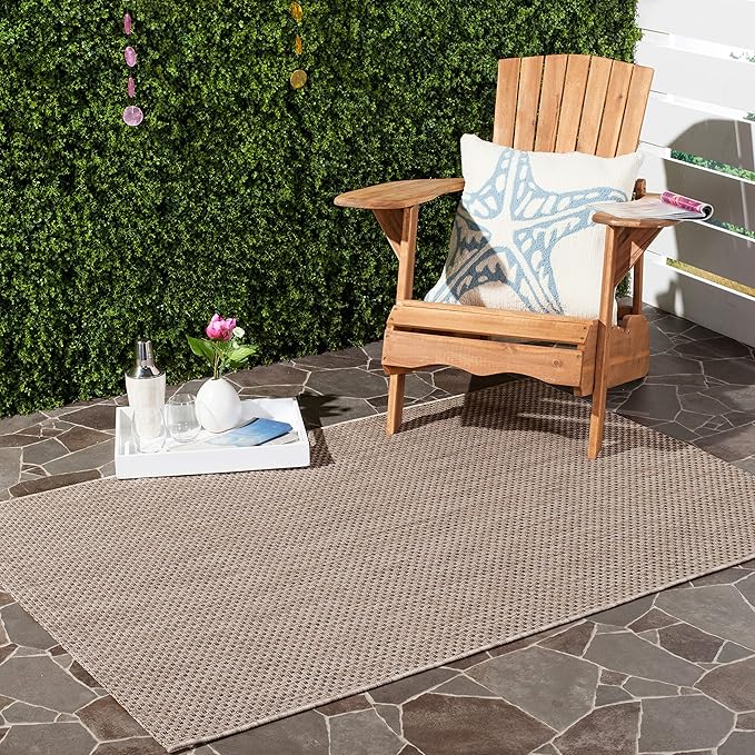 SAFAVIEH Courtyard Collection Accent Rug - 2' x 3'7", Navy & Grey, Non-Shedding & Easy Care, Indoor/Outdoor & Washable-Ideal for Patio, Backyard, Mudroom (CY8521-36821)