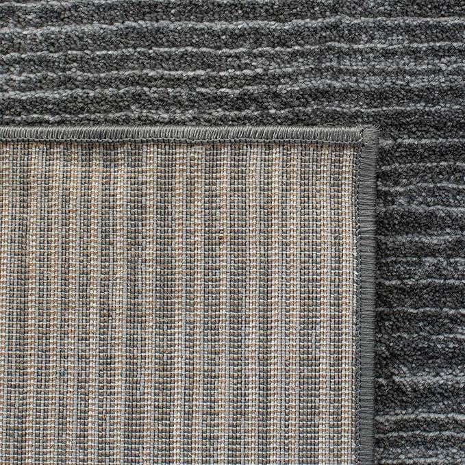 SAFAVIEH Vision Collection Area Rug - 5'1" x 7'6", Grey, Modern Ombre Tonal Chic Design, Non-Shedding & Easy Care, Ideal for High Traffic Areas in Living Room, Bedroom (VSN606D)