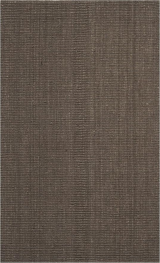 SAFAVIEH Natural Fiber Collection Accent Rug - 4' x 6', Brown, Handmade Chunky Textured Jute 0.75-inch Thick, Ideal for High Traffic Areas in Entryway, Living Room, Bedroom (NF447D)
