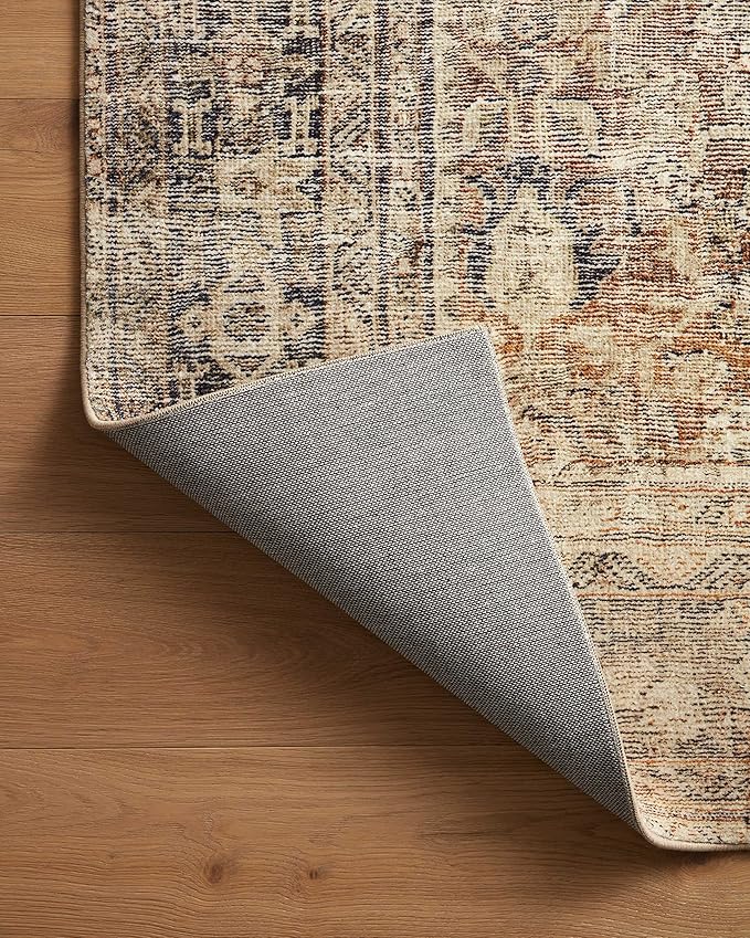 Loloi Amber Lewis Morgan 2'-3" x 9'-6" Runner Runner Rug in Sunset/Ink - Large Area Rug, Neutral Area Rug for Room Décor, Vintage Rug Inspired, Soft Area Rug for Living Room, Bedroom, Dining Area