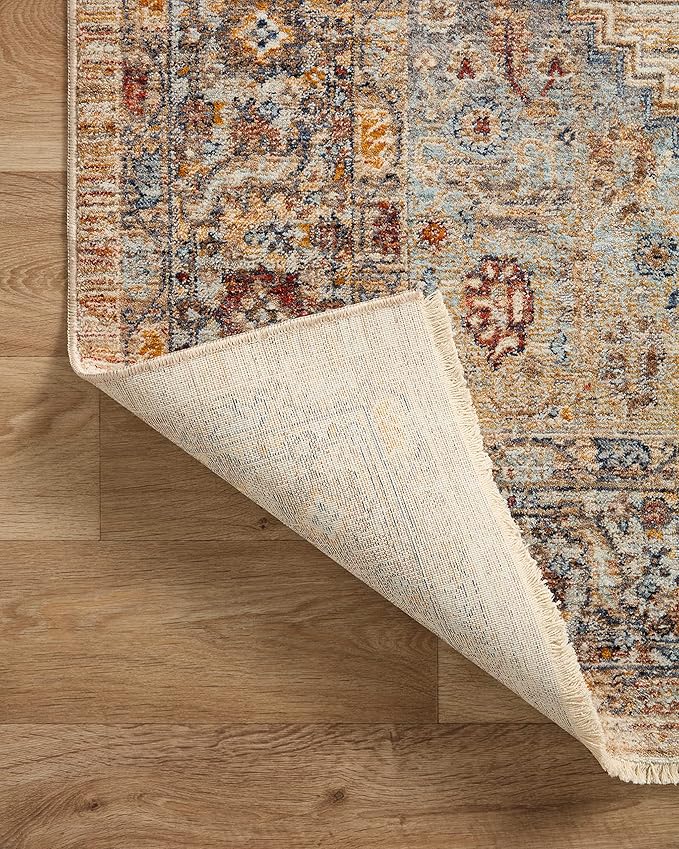 Loloi II Sorrento Collection SOR-06 Multi/Sunset 5'-3" x 7'-6" Area Rug