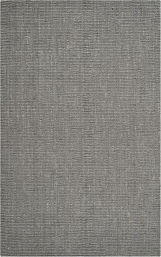 SAFAVIEH Natural Fiber Collection Area Rug - 6' x 9', Light Grey, Handmade Chunky Textured Jute 0.75-inch Thick, Ideal for High Traffic Areas in Living Room, Bedroom (NF447G)