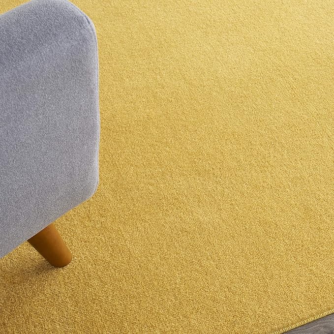 Nourison Essentials Indoor/Outdoor Yellow 8' x 10' Area Rug, Easy Cleaning, Non Shedding, Bed Room, Living Room, Dining Room, Backyard, Deck, Patio (8x10)
