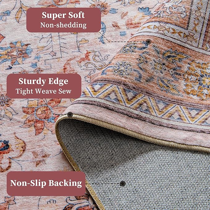 Non Slip Runner Rug, Kitchen Mat, 2x6 Washable Rugs, Runners For Hallways, Area Rug For Bedroom, Low Pile Soft Rugs, Kitchen Floor Mats, Slip Resistance, Durable Rug For Hallways, Bedroom, Kitchen