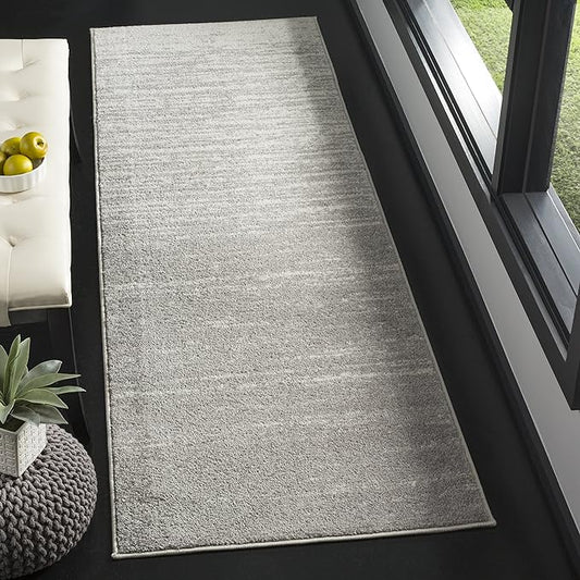 SAFAVIEH Adirondack Collection Runner Rug - 2'1" x 8', Light Grey & Grey, Modern Ombre Design, Non-Shedding & Easy Care, Ideal for High Traffic Areas in Living Room, Bedroom (ADR113C)