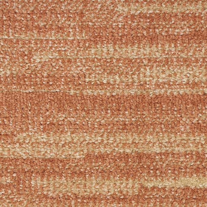 Nourison Essentials Indoor/Outdoor Rust 4' x 6' Area Rug, Easy Cleaning, Non Shedding, Bed Room, Living Room, Dining Room, Backyard, Deck, Patio (4x6)