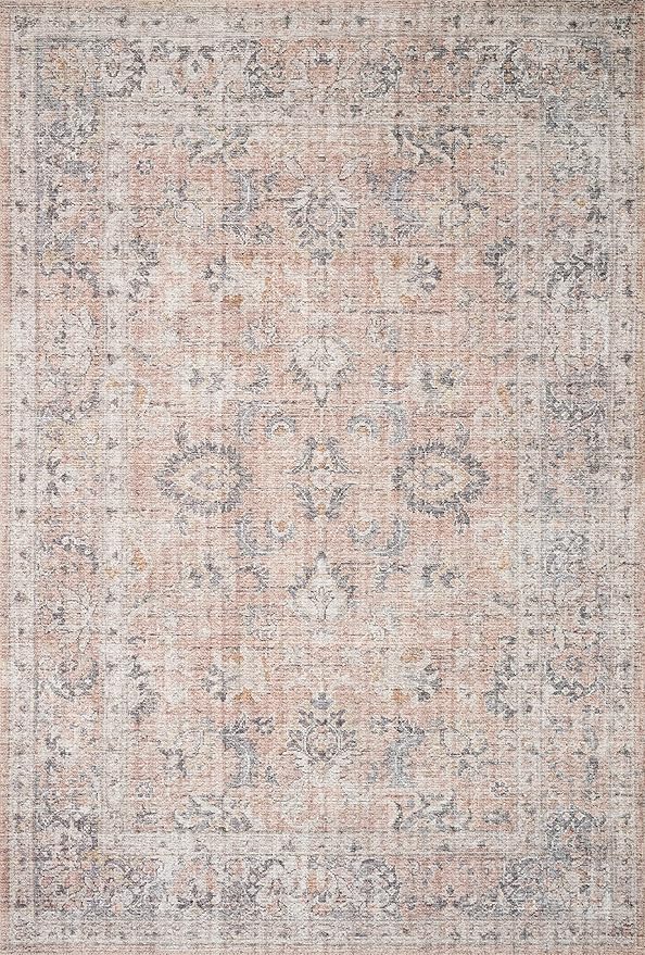Loloi II Skye Collection SKY-01 Blush/Grey 2'-6" x 12'-0" Runner Rug