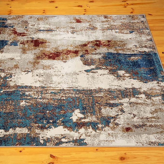 LUXE WEAVERS Lagos Collection Passion 2x3 Abstract Area Rug