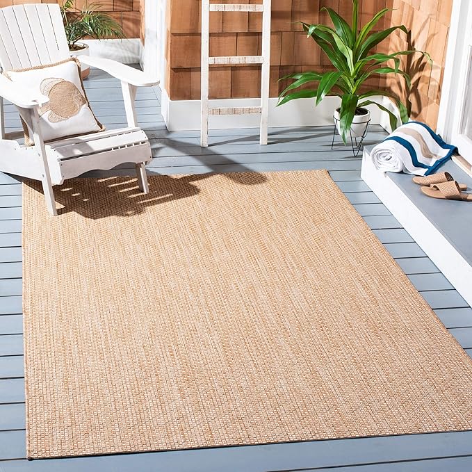 SAFAVIEH Courtyard Collection Accent Rug - 2' x 3'7", Navy & Grey, Non-Shedding & Easy Care, Indoor/Outdoor & Washable-Ideal for Patio, Backyard, Mudroom (CY8521-36821)