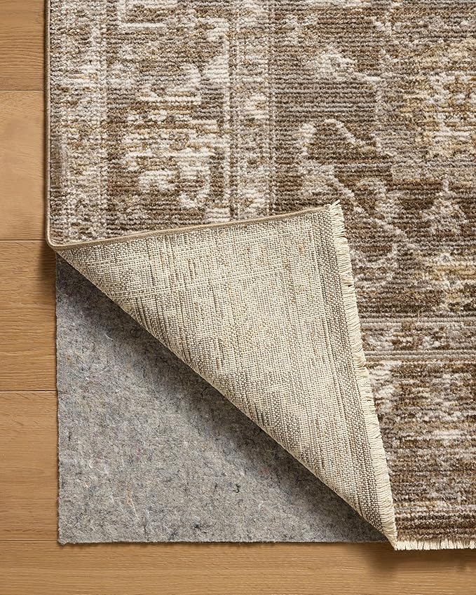 Loloi Magnolia Home by Joanna Gaines Pace Collection PAC-01 Bark/Natural 5'-3" x 5'-3" Round Area Rug