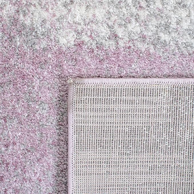 SAFAVIEH Adirondack Collection Accent Rug - 4' x 6', Grey & Purple, Modern Abstract Design, Non-Shedding & Easy Care, Ideal for High Traffic Areas in Entryway, Living Room, Bedroom (ADR112V)