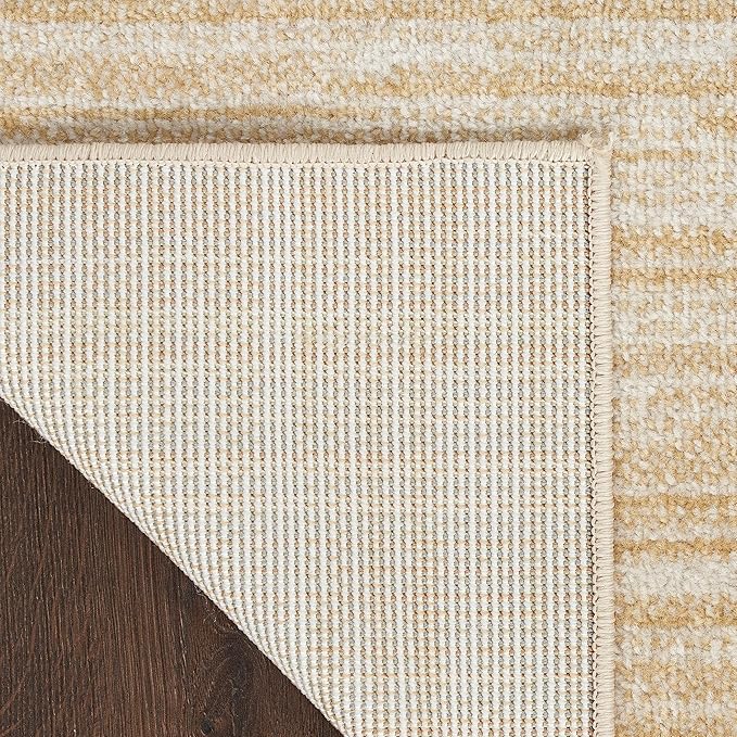 Nourison Essentials Indoor/Outdoor Ivory Gold 2' x 4' Area Rug, Easy Cleaning, Non Shedding, Bed Room, Living Room, Dining Room, Backyard, Deck, Patio (2x4)