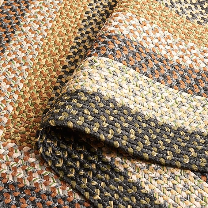 SAFAVIEH Braided Collection Runner Rug - 2'3" x 20', Multi, Casual Design, Ideal for High Traffic Areas in Hallway, Bathroom & Kitchen (BRD308A-220)
