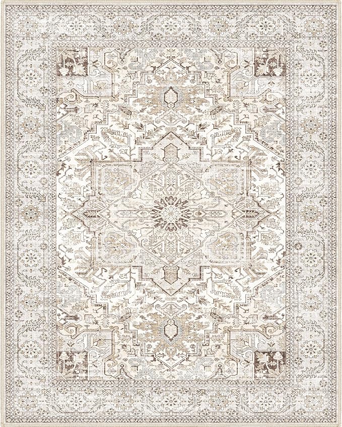 2x3 Rug, Non Slip Throw Rug Entryway Vintage Rug for Bedroom Kitchen Entryway Bathroom