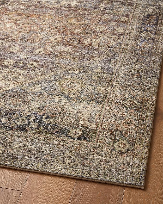 Loloi Amber Lewis Morgan Collection MOG-05 Spice/Lagoon 2'-3" x 9'-6", .38" Runner Rug feat. CloudPile™