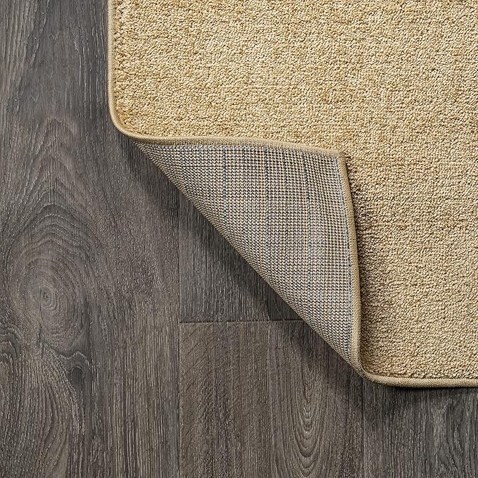 JONATHAN Y SEU100B-216 Haze Solid Low-Pile Indoor Runner Rug, Coastal, Bohemian, Minimalist, Classic, Casual for Bedroom,Kitchen,Living Room,Non Shedding,Easy-Washing, Yellow, 2 X 16