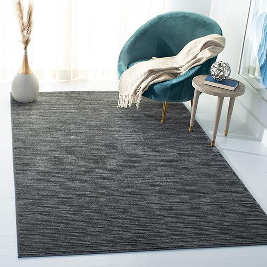 SAFAVIEH Vision Collection Area Rug - 5'1" x 7'6", Grey, Modern Ombre Tonal Chic Design, Non-Shedding & Easy Care, Ideal for High Traffic Areas in Living Room, Bedroom (VSN606D)