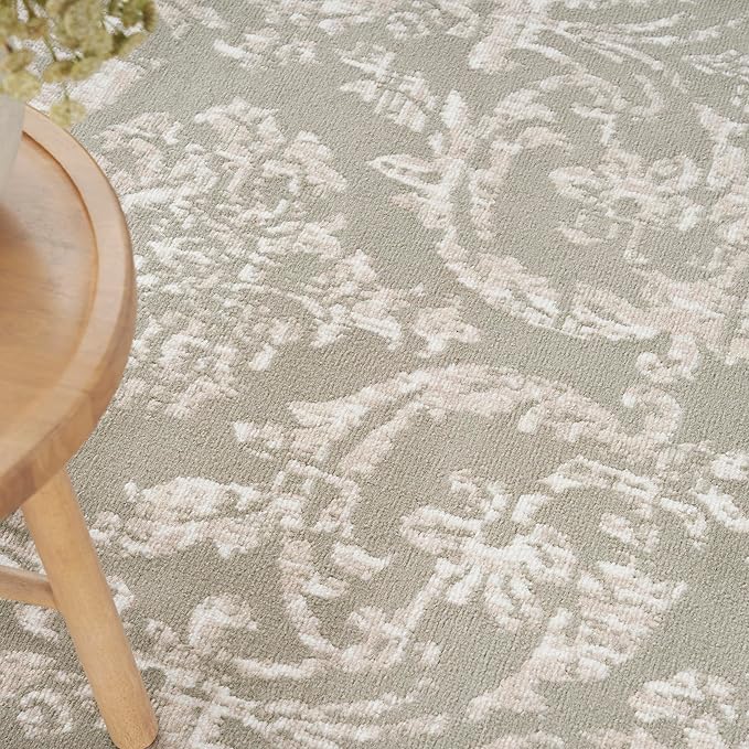 Nourison Jubilant Vintage Olive 5'3" x 7'3" Area -rug, Easy -cleaning, Non Shedding, Bed Room, Living Room, Dining Room, Kitchen (5x7)